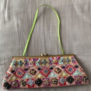 Beaded Shoulder Bag  / Clutch - Unused Vintage Y2K